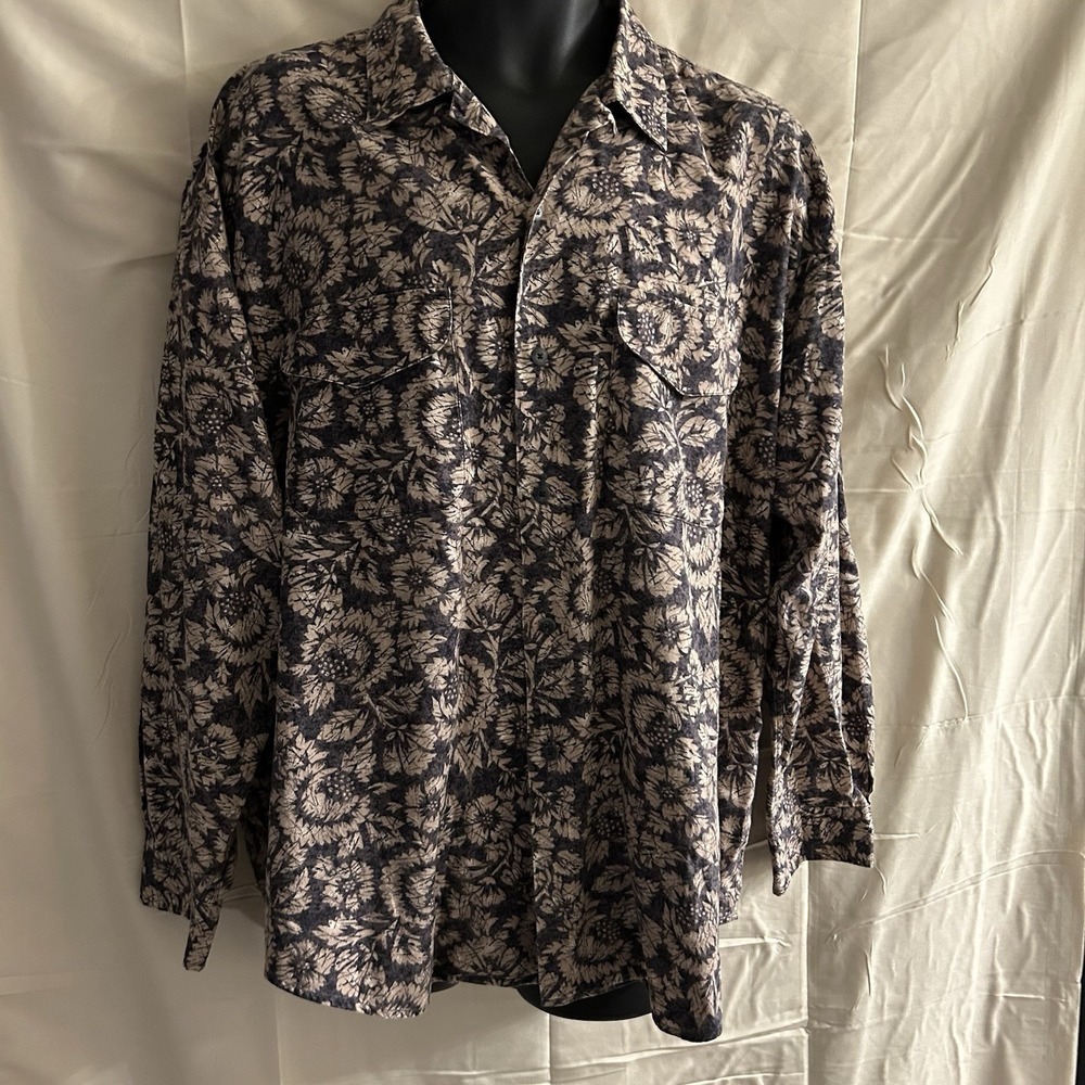 New XL Perry Ellis Fall Double Pocket Button Shirt #1881*12